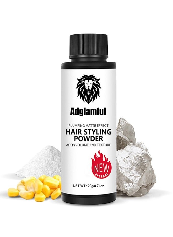 ADGLAMFUL Hair Styling Powder for Men - 20g Root Lifting Volumizer & Texture - Matte Finish, Oil Control, Strong Hold, Lightweight Hair Thickener for Fine & Thinning Hair, No Residue, Travel Size - Image 1