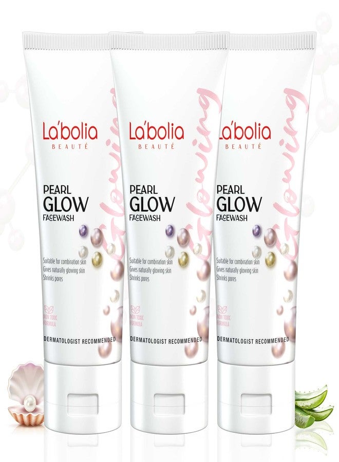Labolia Beaute Pearl Glow Face Wash | Remove Tanning | Delays Aging | Shrink Pores | Suitable for All Skin Types (50gm, 3) - Image 1