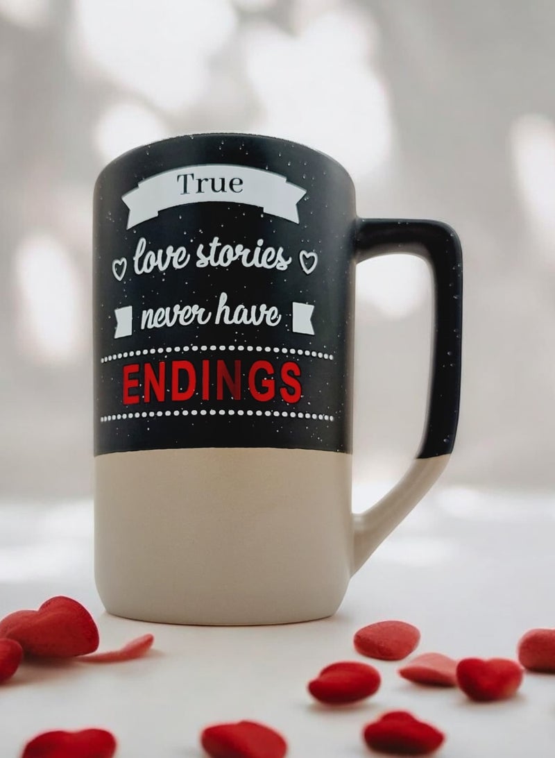 AKDC True Love Stories Never Have Endings Printed Mug 8x14cm - Image 1