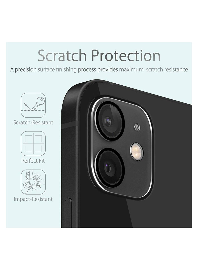 CATANES iPhone 12 Camera Lens Protector Tempered Glass Anti-Scratch 9H Hardness HD Clear Back Lens Glass Film Compatible with iPhone 12 (6.1 inch) - Image 3