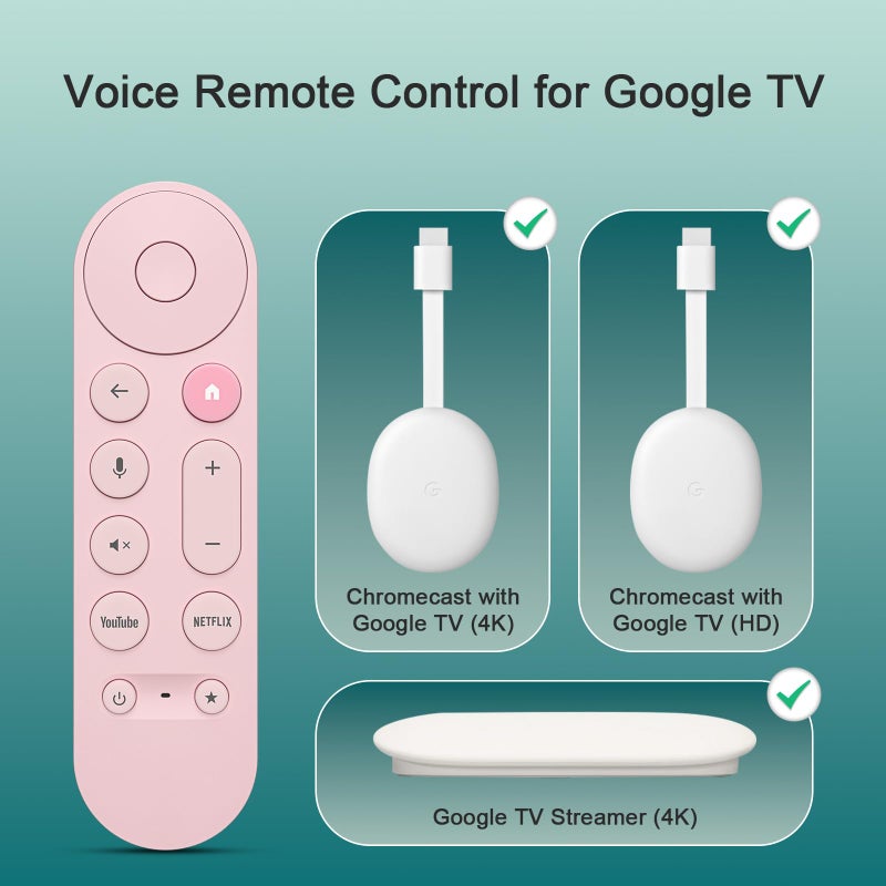 Angrox Voice Replacement for Google-Chromecast-TV-Remote, for Chromecast with Google TV Remote, for Google TV Streamer.1-Year Warranty. - Image 2