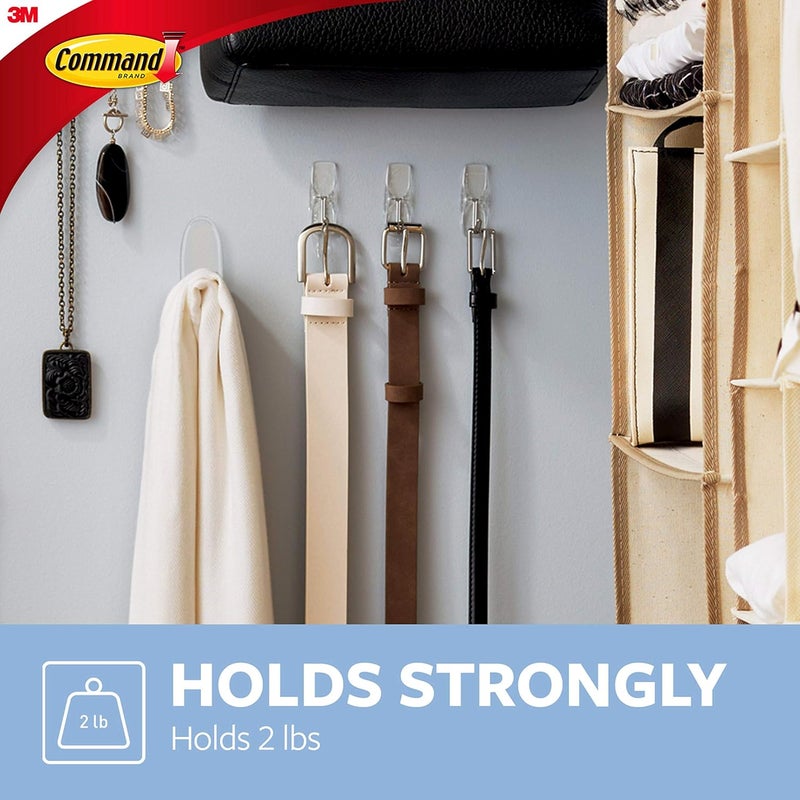 Command Medium Wire Toggle Hook, Clear, 2-Hooks, Organize Damage-Free - Image 3