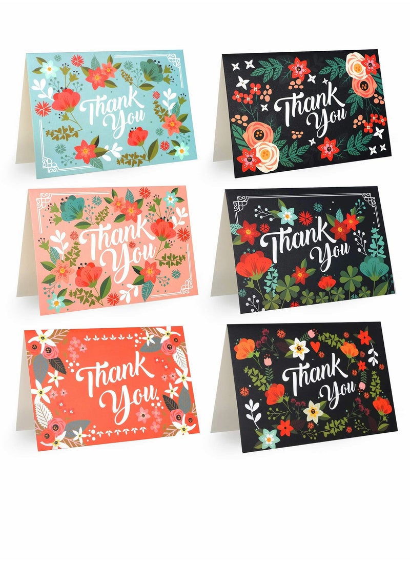 Thank You Card, Flower Pattern Foldable Thank You Card Set with Envelope Suitable for Wedding Business Gift Shower, for Thanks to Mother Family Friends Teachers (6pcs) - pzsku/ZD56914477238D4A072E1Z/45/_/1706673869/699e4f43-916c-4f69-8205-78aecd828e35