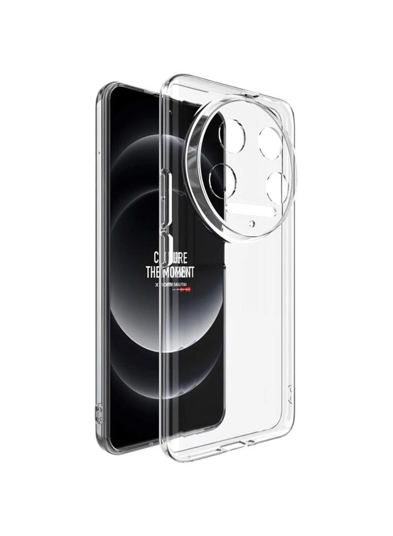 Techie حافظة TPU شفافة لهاتف Xiaomi 14 Ultra 5G | زوايا ناعمة، نحيفة، مضادة للصدمات، غطاء شفاف مضاد لبصمات الأصابع - Image 1