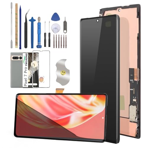 YWLRONG OLED Screen for Google Pixel 7 Pro Screen Replacement for Google Pixel 7 Pro 5G LCD Display Touch Screen Digitizer Assembly with ToolsSupport Fingerprint - Image 1