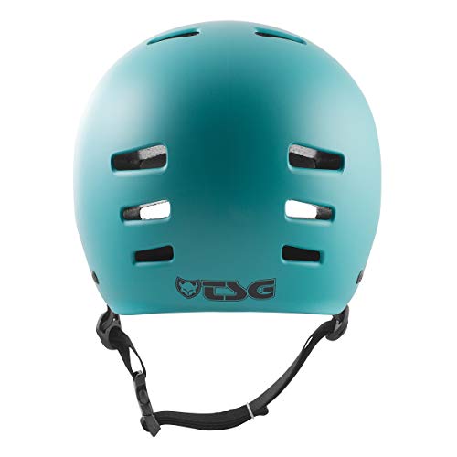 TSG Evolution Skate & Bike Helmet w/Snug Fit & Triple Cert. for Skateboarding, Cycling, MTB, Roller Derby, E-Boarding, E-Skating, Longboarding, Park Skating, Urban (Satin Cauma Green, S/M 54-56 cm) - Image 2