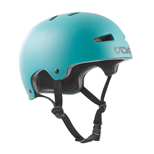 TSG Evolution Skate & Bike Helmet w/Snug Fit & Triple Cert. for Skateboarding, Cycling, MTB, Roller Derby, E-Boarding, E-Skating, Longboarding, Park Skating, Urban (Satin Cauma Green, S/M 54-56 cm) - Image 1