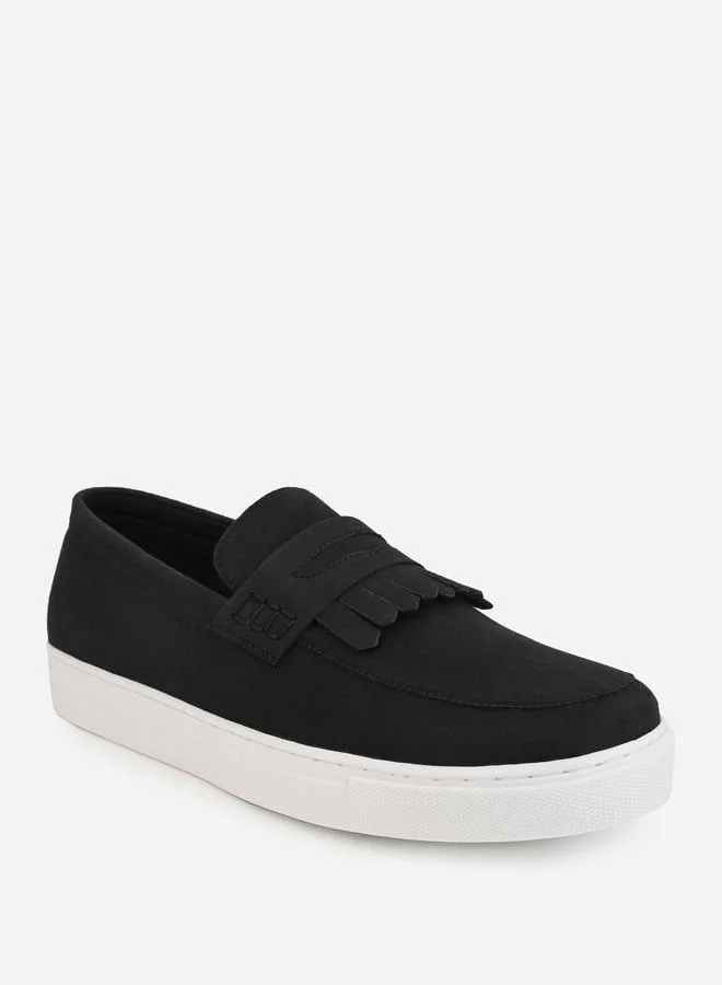 Styli Suede Look Fringe Detail Casual Shoes