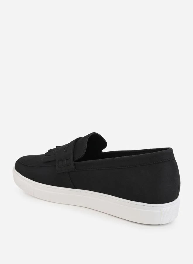 Styli Suede Look Fringe Detail Casual Shoes