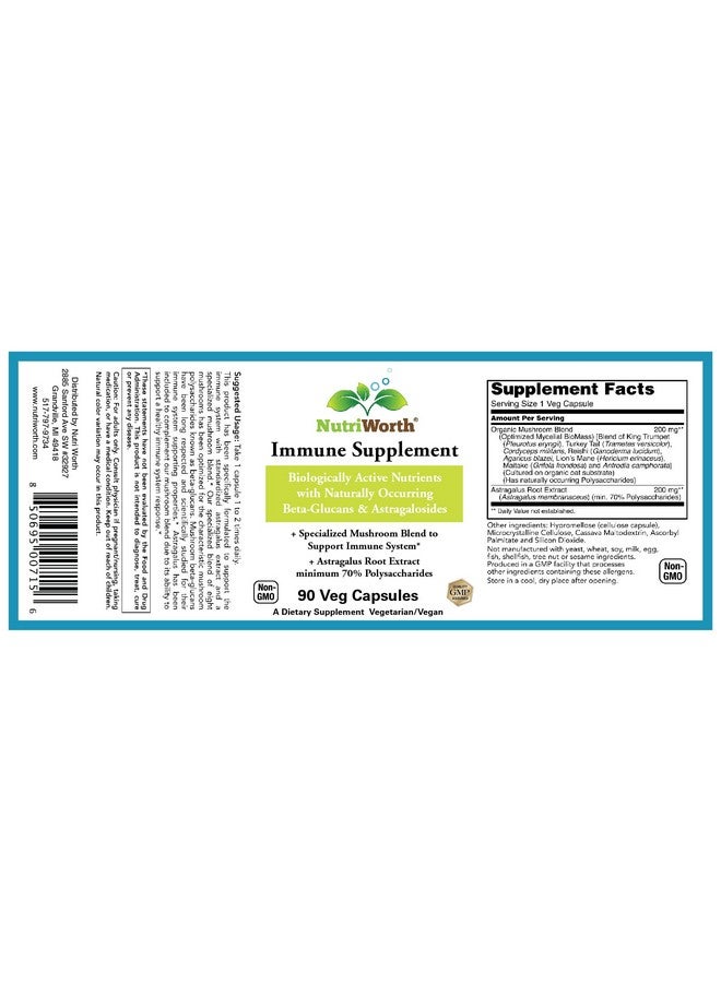 Organic Mushroom Blend Loins Mane Turkey Tail Shiitake Cordyceps Reishi Maitake Phellinus Linteus