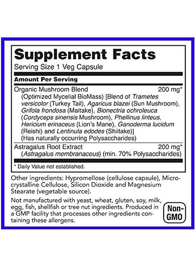 Organic Mushroom Blend Loins Mane Turkey Tail Shiitake Cordyceps Reishi Maitake Phellinus Linteus