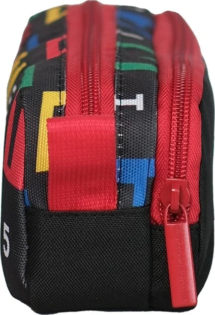 UNITED COLORS OF BENETTON . Letter Printed Double Compartment Unisex Kids Pencil Case