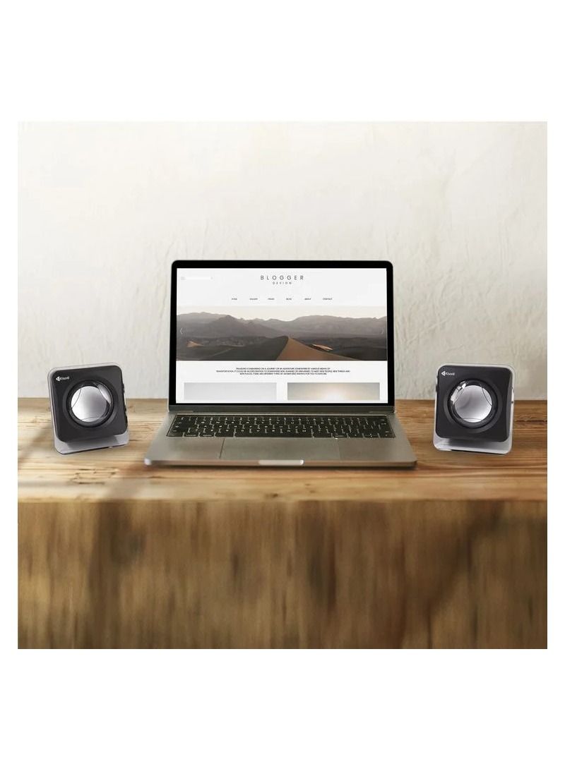 كيسونلي مجموعة سماعات الوسائط المتعددة AUX في 2 مكبرات صوت USB 2.0 مع التحكم في مستوى الصوت مكبرات صوت جيدة KISONLI V410 - Image 5