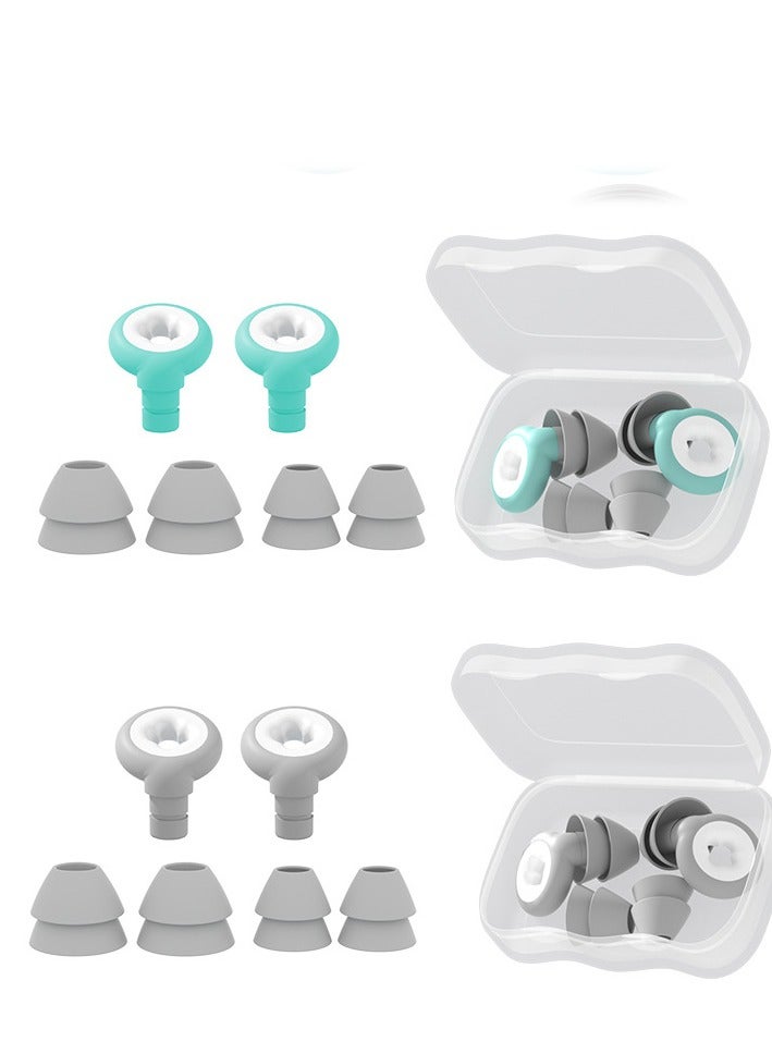 Generic Ear Plugs for Sleeping Noise Cancelling, Immersive Silicone Noise Cancelling Earplugs for Sleeping, Studying, Working, Traveling, Swimming (-33dB) (Black)  - Image 3