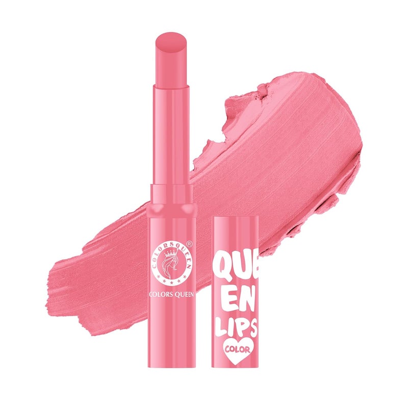 COLORS QUEEN COLORS QUEEN Queen Lips Color Lip Balm Non Sticky Hydrating Nourishing For Dry Chapped Lips Lip Balm For Men Women Enriched With Shea Butter Girl Kiss 1 Count Peach - Image 1