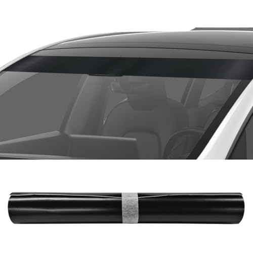 YoRise Car Windshield Banner Sticker Decal Waterproof Vinyl Auto Front Window Tint Strip Universal Vehicle Exterior Windscreen Sun Visor Decoration Sticker for Trucks SUVs CarsMatte - Image 1
