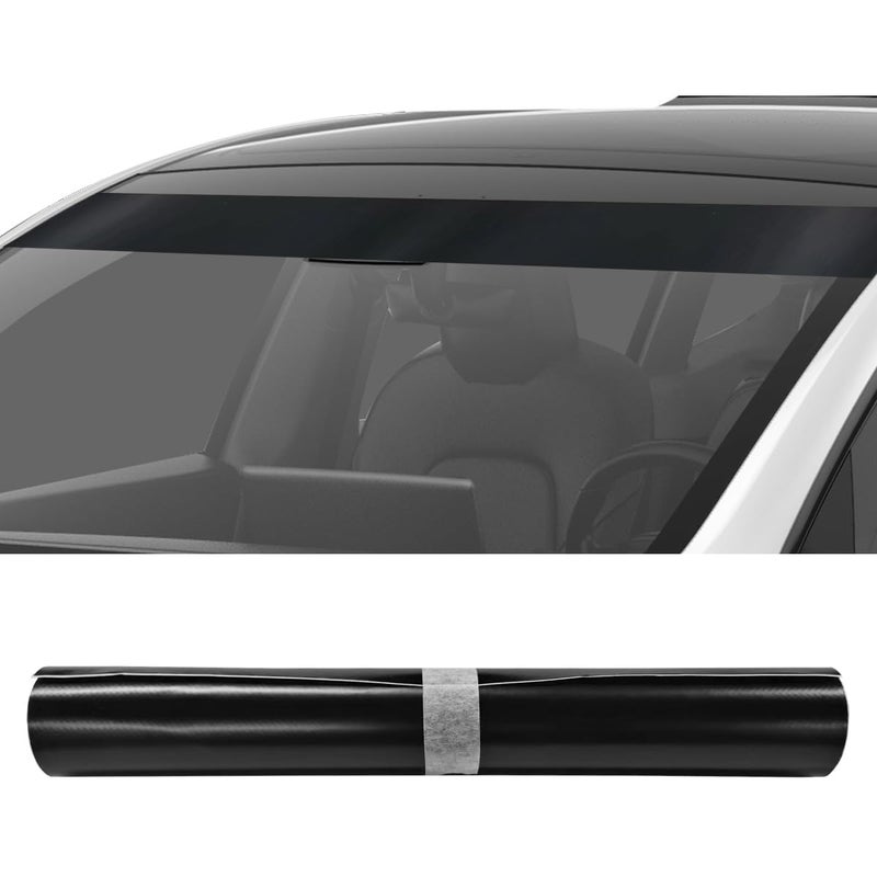 YoRise Car Windshield Banner Sticker Decal Waterproof Vinyl Auto Front Window Tint Strip Universal Vehicle Exterior Windscreen Sun Visor Decoration Sticker for Trucks SUVs CarsMatte - Image 3