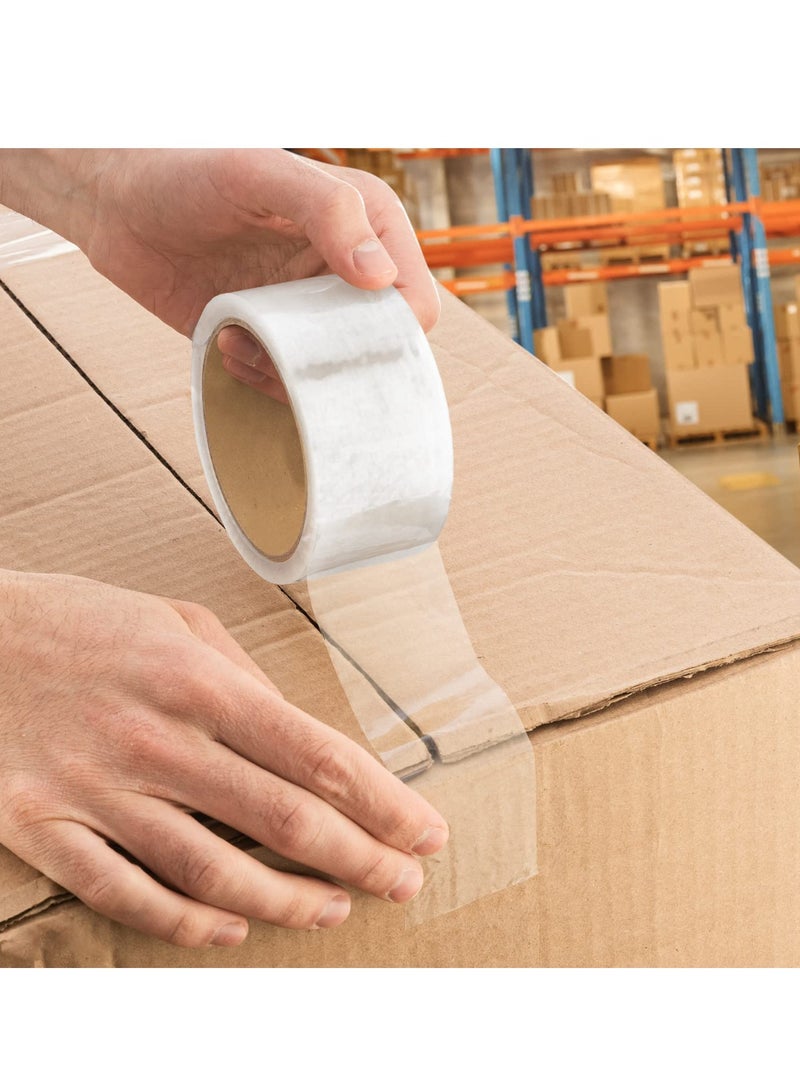 Shipping Tape Rolls, No Noise Silent Clear Packing Tape, 1.77" X 65 Yards, Box Tape for Moving, Industrial Heavy Duty Packaging Tape for Packing Shipping Moving and Storage (6 Pack) - Image 4