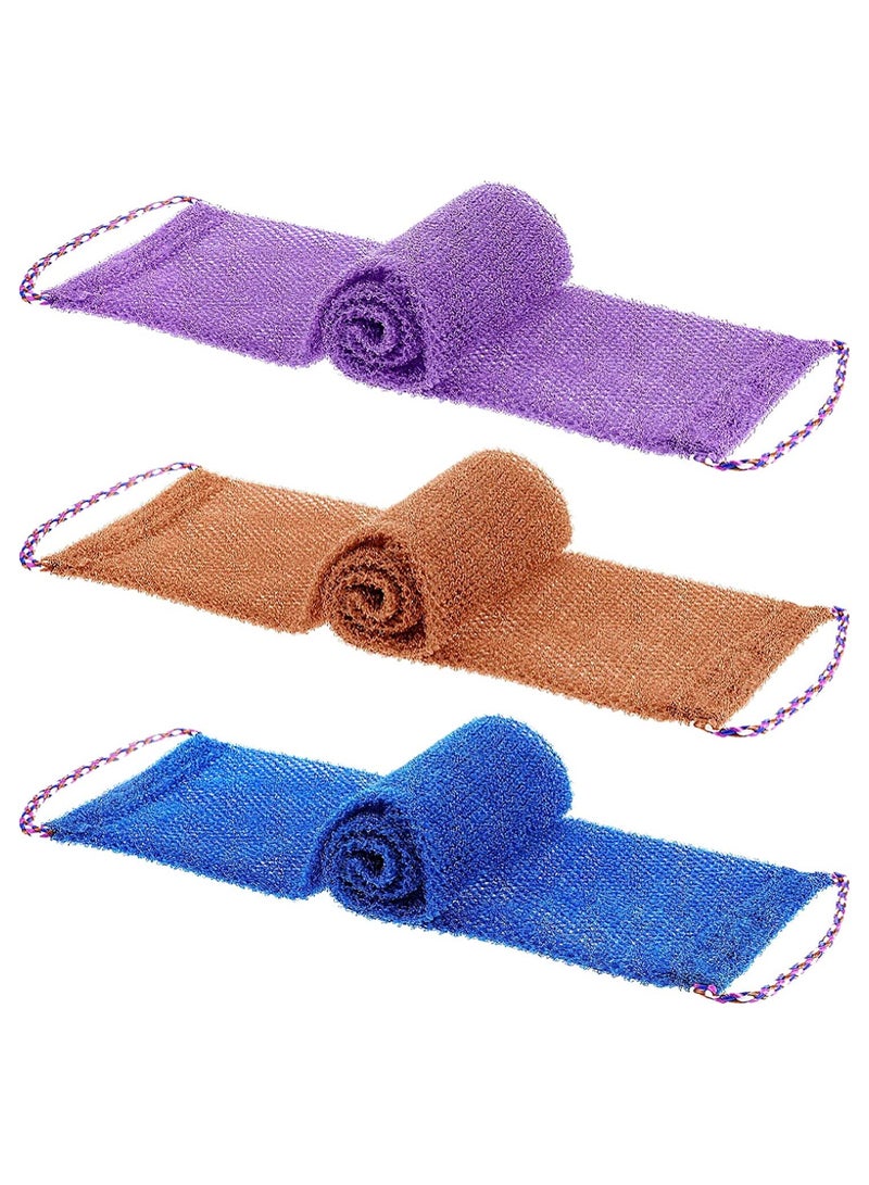 Zikra 3 Pieces Extra Long Exfoliating Back Scrubber Magic Body Back Scrubber For Shower Back Washer for Shower Bath Wash Cloth Washcloth to Body Cleaning Massage - Image 1