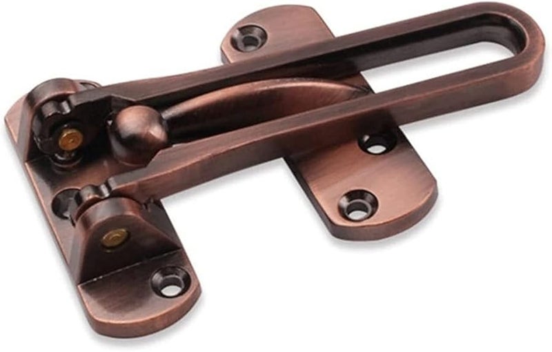 Red Bronze Door Chain Lock Anti Theft Safety Latch Concealed Hasp Buckle - Image 4