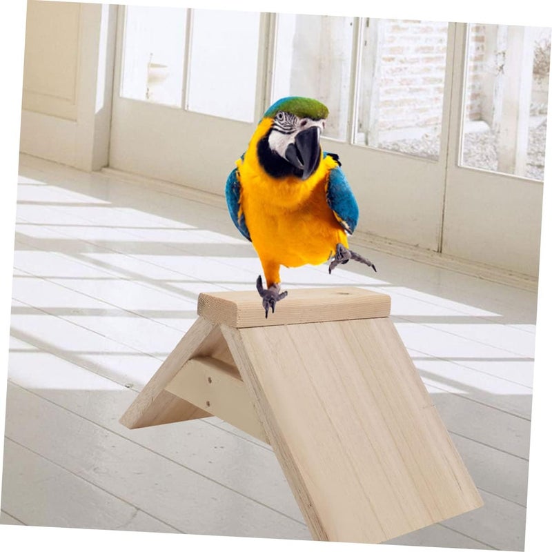 BUGUUYO Wooden Birds Perch 5pcs Pigeon Solid Wood Perch Chicken Run Accessories Chick Toy Sports Accessories Pigeon Perch Fork Perch Rod Pigeon Roosts and Perches Bird Biting Toy Pet - Image 5
