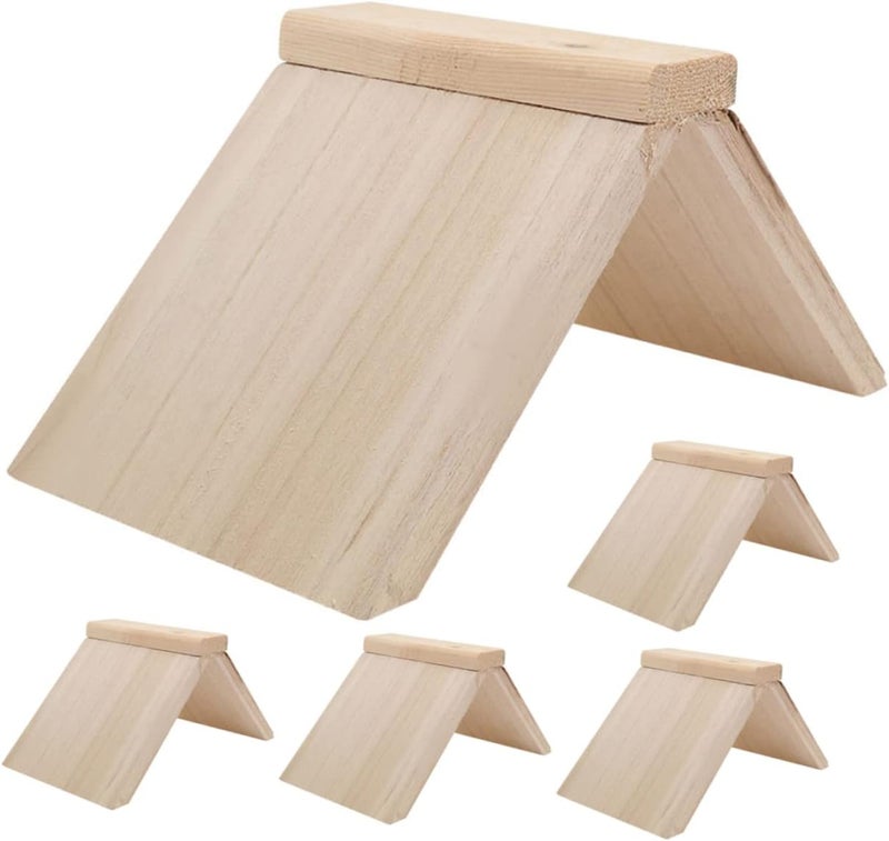 BUGUUYO Wooden Birds Perch 5pcs Pigeon Solid Wood Perch Chicken Run Accessories Chick Toy Sports Accessories Pigeon Perch Fork Perch Rod Pigeon Roosts and Perches Bird Biting Toy Pet - Image 1