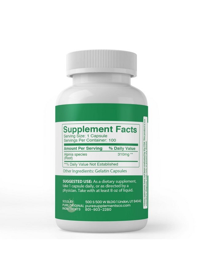 PURE ORIGINAL INGREDIENTS مكونات أصلية نقية - جذر الغالانغال (100 كبسولة)، دائمًا نقية، بدون إضافات أو مواد حشو، تم التحقق منها في المختبر - Image 2