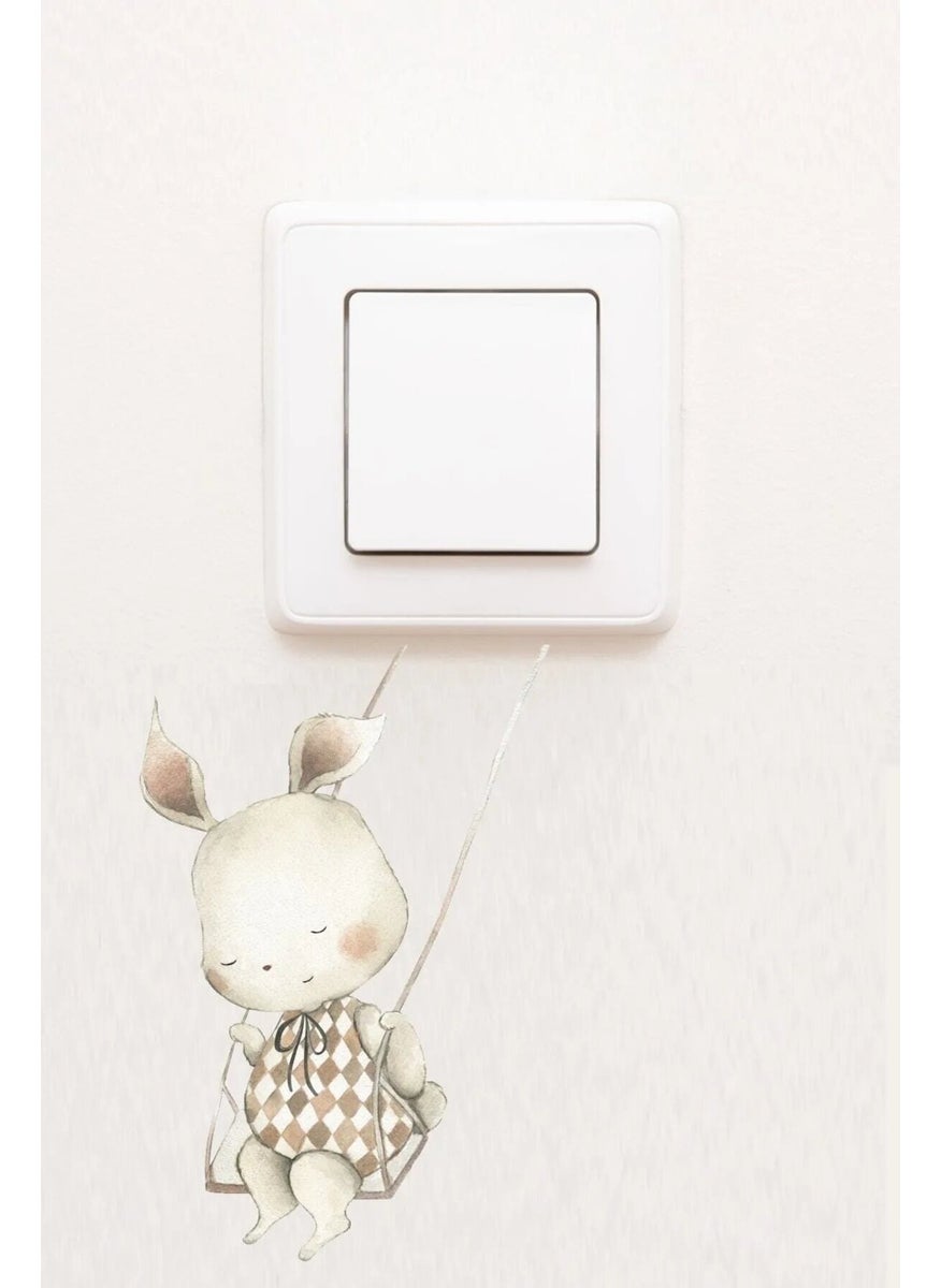 Kt Group Hand Drawing Swing Rabbit Children's Room Decorative Socket Sticker - pzsku/ZD569FC23FEAD7F1992C8Z/45/_/1725793813/5dec8402-9716-4e2c-86dd-82bf975330df