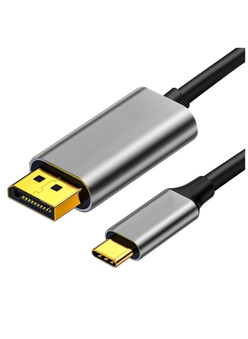 Type C to DP Adapter Cable 1 Meter Supports Up to 8K 60Hz Type C to Displayport Converter Cable Type C Male to DP Male Adapter Cable 