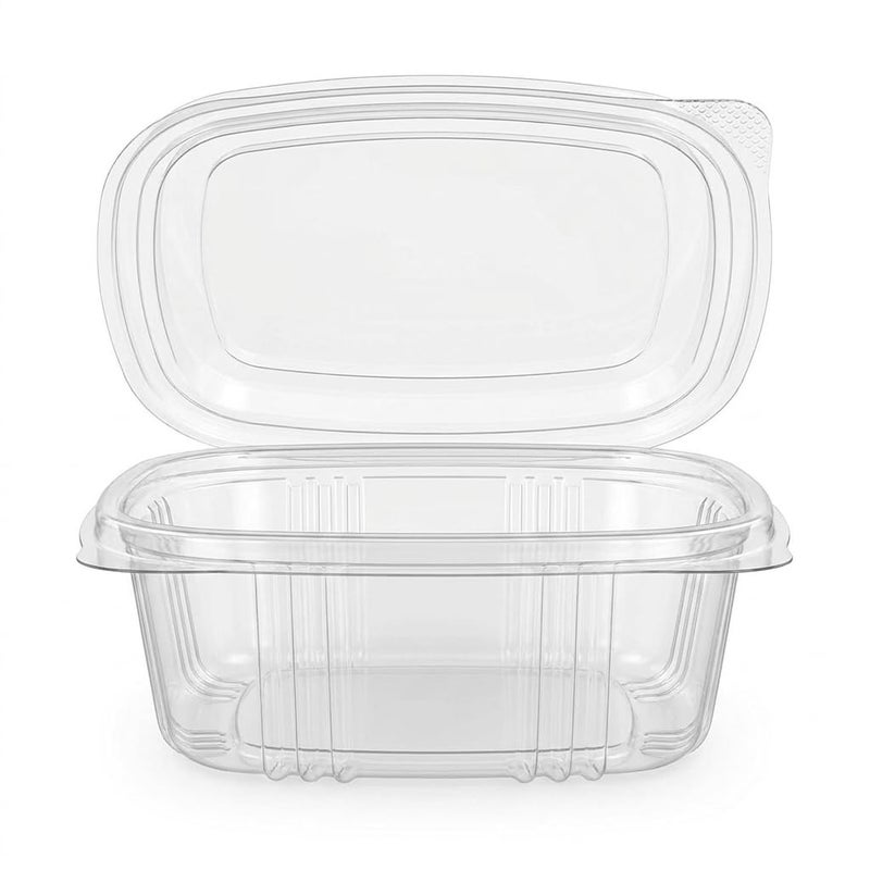 Clear Plastic Food Storage Containers with Lids, Square Disposable Takeaway Food Box for Meal Prep, Desserts, Salads, Fruits, Catering & Food Delivery, Available in Multiple Sizes Pack of 15 (12 oz) - Image 2