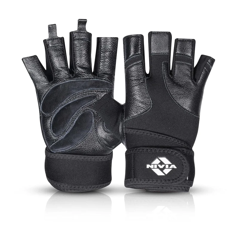 Nivia Rhino Gym Gloves - Black