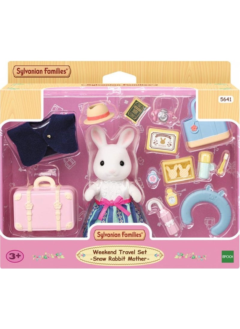 Sylvanian Families - Weekend Travel Set Snow Bunny Mother 5641 - Image 1