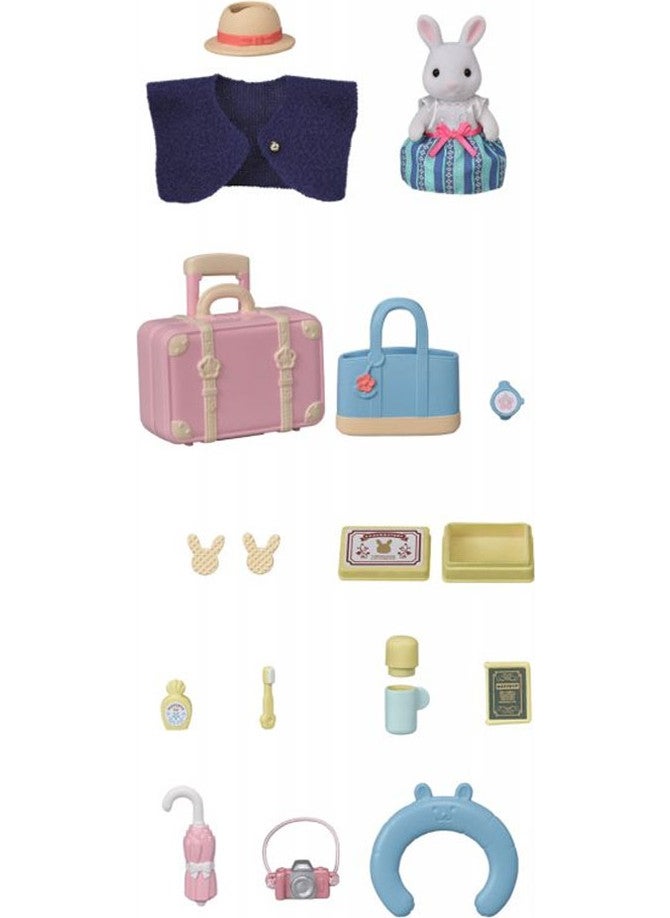 Sylvanian Families - Weekend Travel Set Snow Bunny Mother 5641 - Image 1