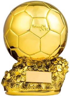 Rock Pow New Ballon d'Or Trophy Football Golden Ball Award Trofei Calcio World's Best Player MVP Soccer Fans Craft Souvenir Home Decor  - Image 1