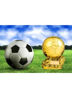 Rock Pow New Ballon d'Or Trophy Football Golden Ball Award Trofei Calcio World's Best Player MVP Soccer Fans Craft Souvenir Home Decor  - Image 3