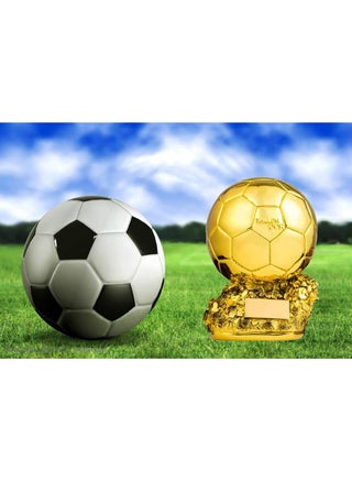 New Ballon d'Or Trophy Football Golden Ball Award Trofei Calcio World's Best Player MVP Soccer Fans Craft Souvenir Home Decor - view 3