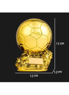 Rock Pow New Ballon d'Or Trophy Football Golden Ball Award Trofei Calcio World's Best Player MVP Soccer Fans Craft Souvenir Home Decor  - Image 5