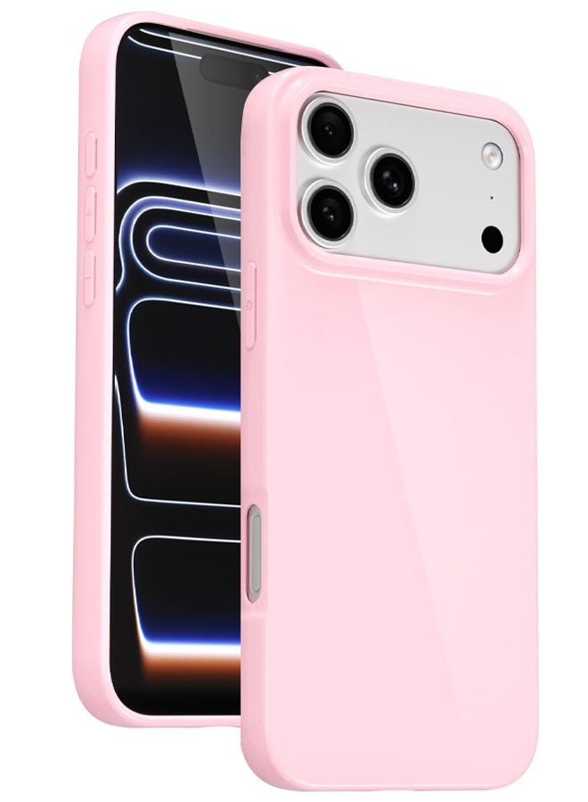 جراب لهاتف iPhone 17 Pro Max من السيليكون، جراب هاتف من هلام المطاط الناعم اللامع واللطيف والبلاستيكي البسيط والواقي للنساء والفتيات،**Perfect Compatibility:** Compatible with iPhone 17 Pro Max 6.9-inch (released in 2025). Package includes: 1 iPhone 17 Pro Max case (screen protector not included). - Image 1