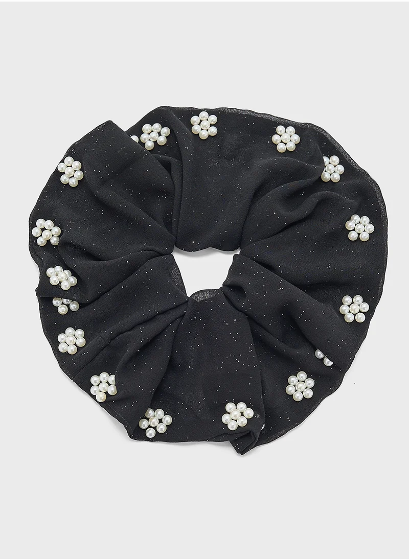 Ella Limited Edition Pearl Detail Big Scrunchie