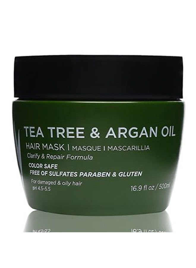 L LUSETA Luseta Tea Tree Oil Hair Mask 16.9 oz Hydrating & Moisturizing Treatment Soothing for Itchy Scalps and Dandruff - Image 1