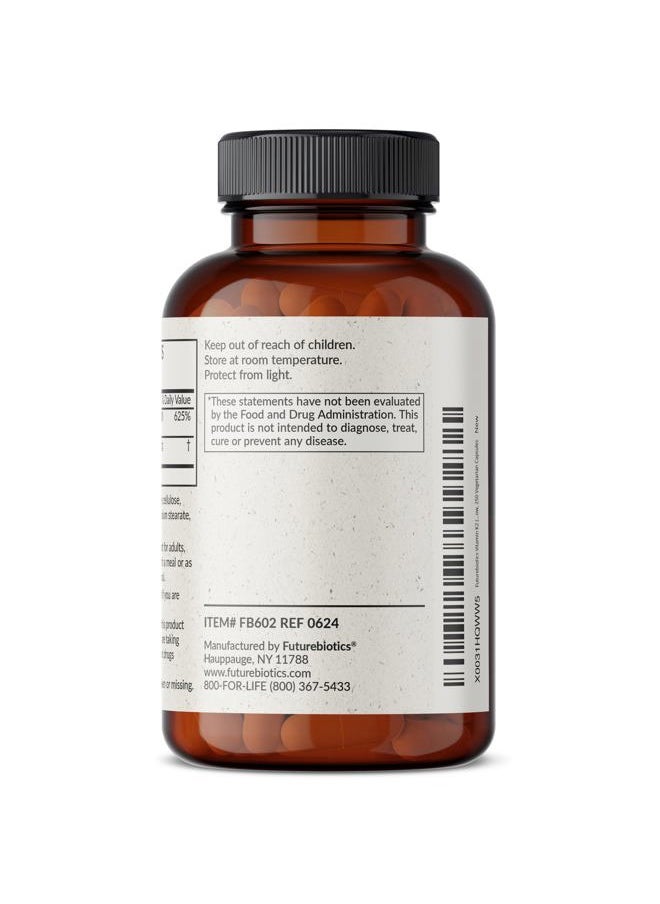 Futurebiotics - Vitamin K2 (MK7) with D3 Supplement - Non-GMO Formula - 5000 IU Vitamin D3 & 90 mcg Vitamin K2 MK-7, 250 Vegetarian Capsules - Image 1