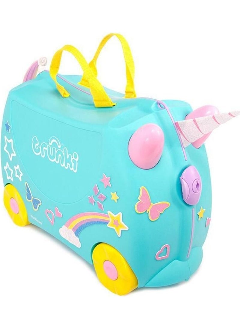trunki White Kids Luggage - Una Unicorn Type4 Plastic Kids Boy Unicorn Casual/daily No Woven  - Image 2