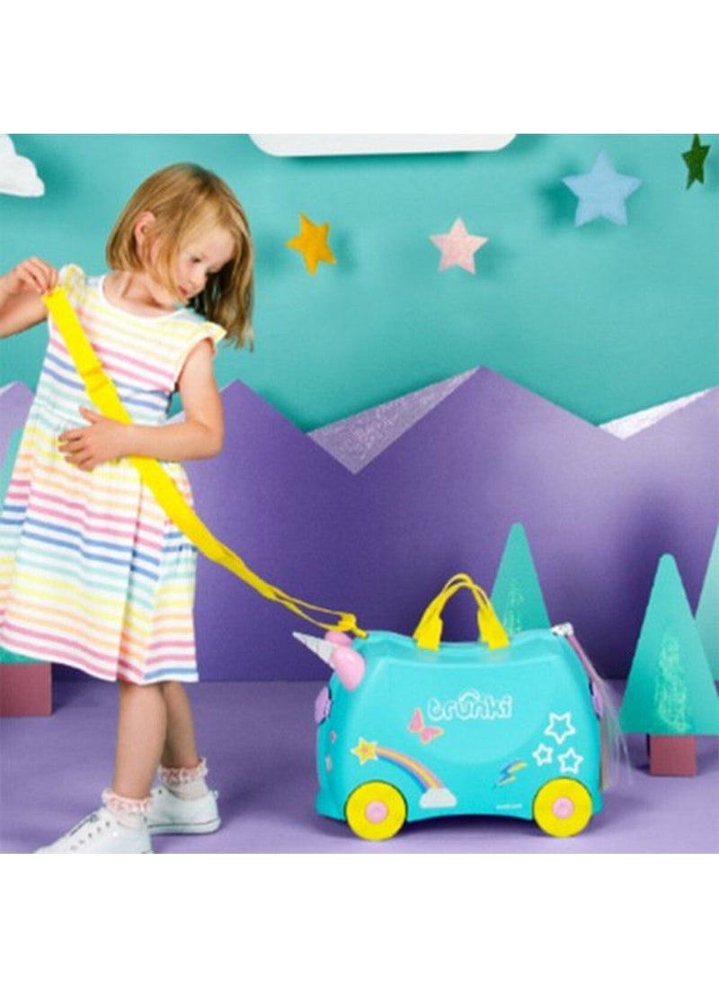 trunki White Kids Luggage - Una Unicorn Type4 Plastic Kids Boy Unicorn Casual/daily No Woven  - Image 4