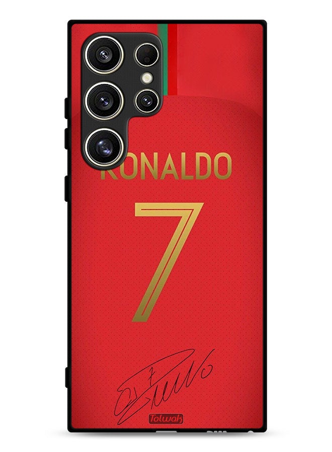Tolwak Samsung Galaxy S24 Ultra 5G Protective Case Cover Ronaldo 7 - Image 1