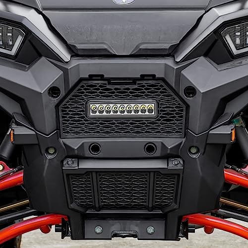 SAUTVS Front Grill Screen Radiator with Light for Polaris Sportsman 850 1000 2017-2025, Front Mesh Grille with LED Light Bar for Polaris Sportsman XP 1000 SP 850 2017-2025 Accessories (1PC) - Image 4