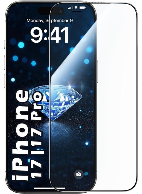 واقي شاشة زجاجي مقوى Dl3 Mobilak لهاتف iPhone 17 / iPhone 17 Pro مقاس 6.3 بوصة، صلابة 9H، مضاد للخدش، متوافق مع الجراب، مضاد للخدش لهاتف iPhone 17 / iPhone 17 Pro