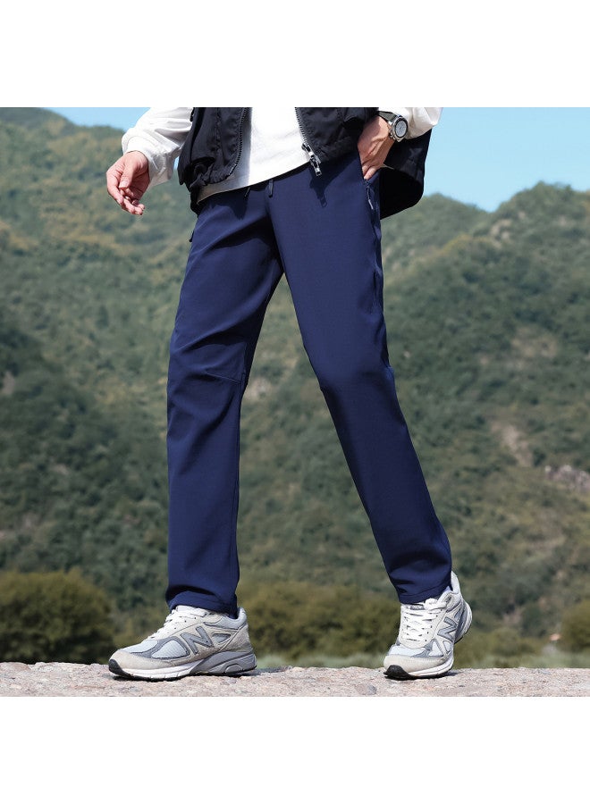 Fapai Winter Fleece Casual Pants Unisex Outdoor Casual Drawstring Waist Long Pants Softshell Pants - Image 5
