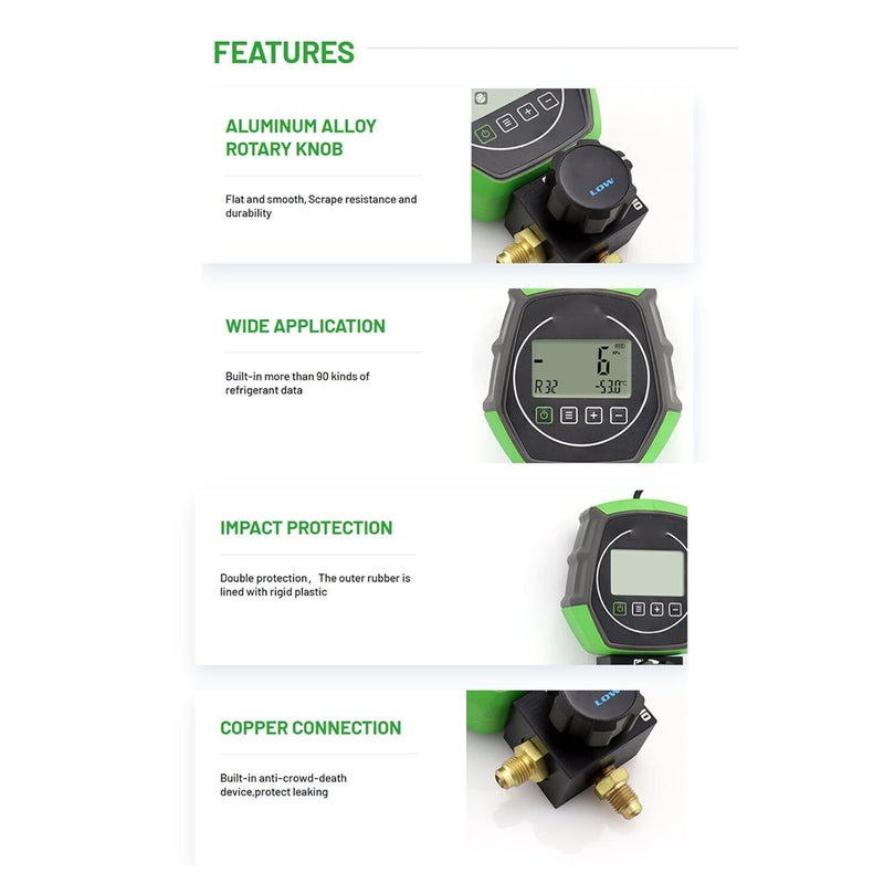 KSA market popular practical build Digital HVAC Gauge, Coolant Meter for Refrigeration System, Digital Refrigerant Pressure Tester, Monitor, Leak Detector for AC Trendy economical quality One piece build Month-round consistent deliver Heavy load resistant Odor free color Widely used design Multi-use detailed build Any KSA address orderable All space matching look Tiered cost purchase alternatives Classic modern blend design Nationwide courier network Cross part assemble fit Easy store & transit build Personal & public compatible Cost effective global grade quality Sand resistant Full land route delivery Safe silicone build Global production standard crafted Local market compliant trusted quality Global upgraded practical design Connectable modular Most item matching trendy design - Image 3