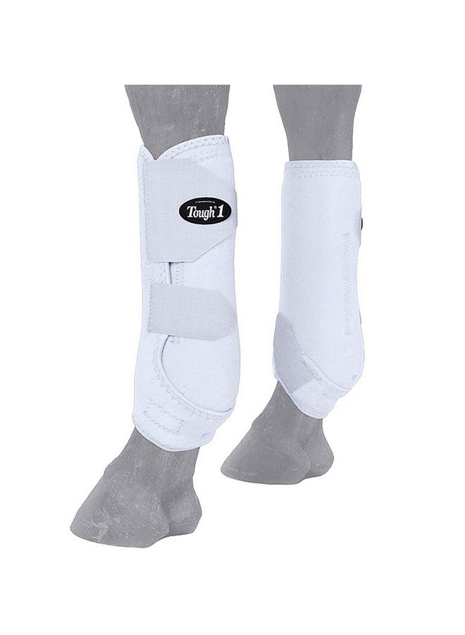 Tough 1 Vented Sport Boots Front L White  - Image 1