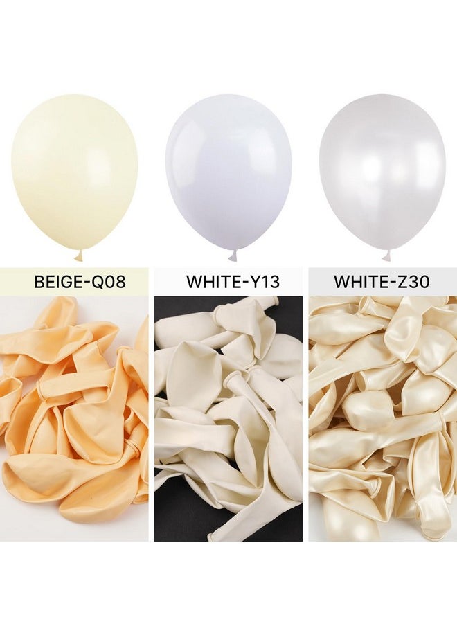 PartyWoo White Balloons, 123 Pcs White Different Sizes Pack Of 18 12 10 5 Inch White Balloon Arch Kit Balloon Garland For Birthday, Graduation, Wedding, Anniversary Party Decorations, White-Y13  - Image 4